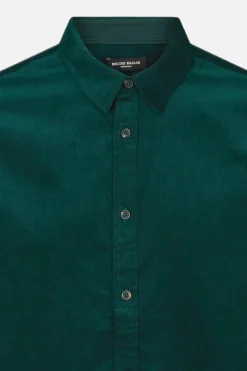 Sale Bruuns Bazaar CordBBstoked overhemd - Donkergroen