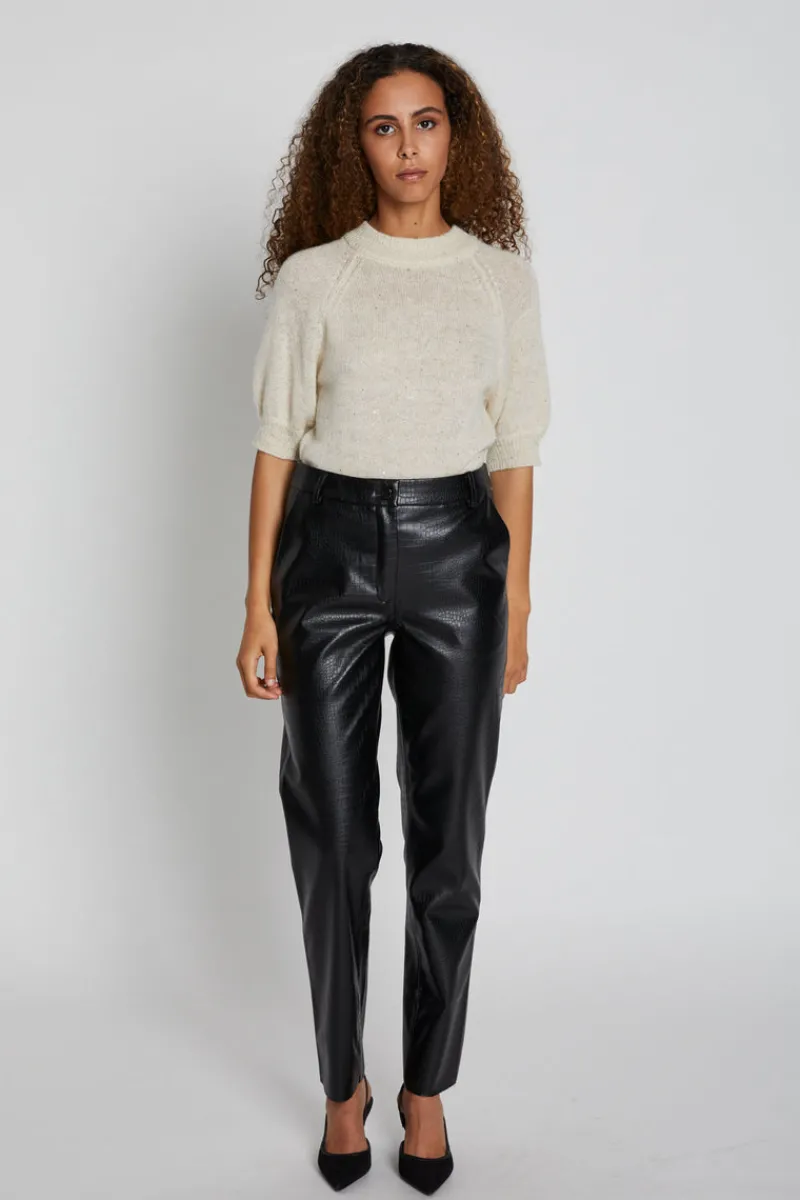 Sale Bruuns Bazaar CrocoBBDagga BROEK - Zwart