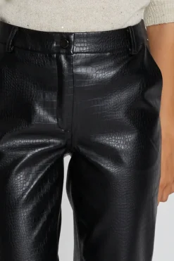 Sale Bruuns Bazaar CrocoBBDagga BROEK - Zwart