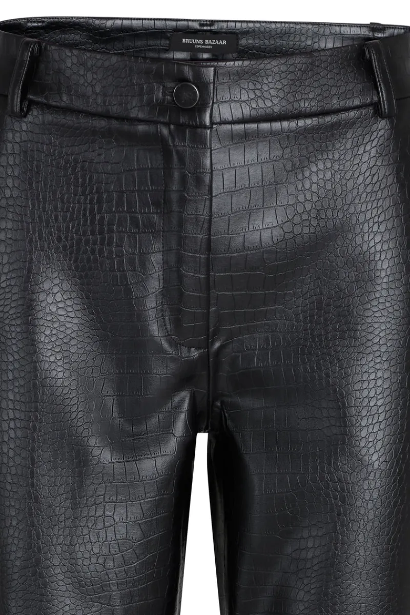 Sale Bruuns Bazaar CrocoBBDagga BROEK - Zwart