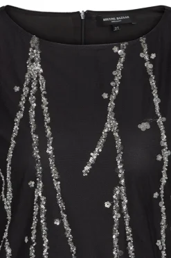 New Bruuns Bazaar DaffiBBKeiras jurk - Zwart met zilver