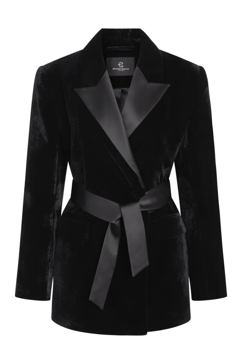 New Bruuns Bazaar DulcaBBMagsis blazer - Black