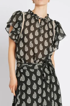 Clearance Bruuns Bazaar DuscleBBSabina top - Black/Cream