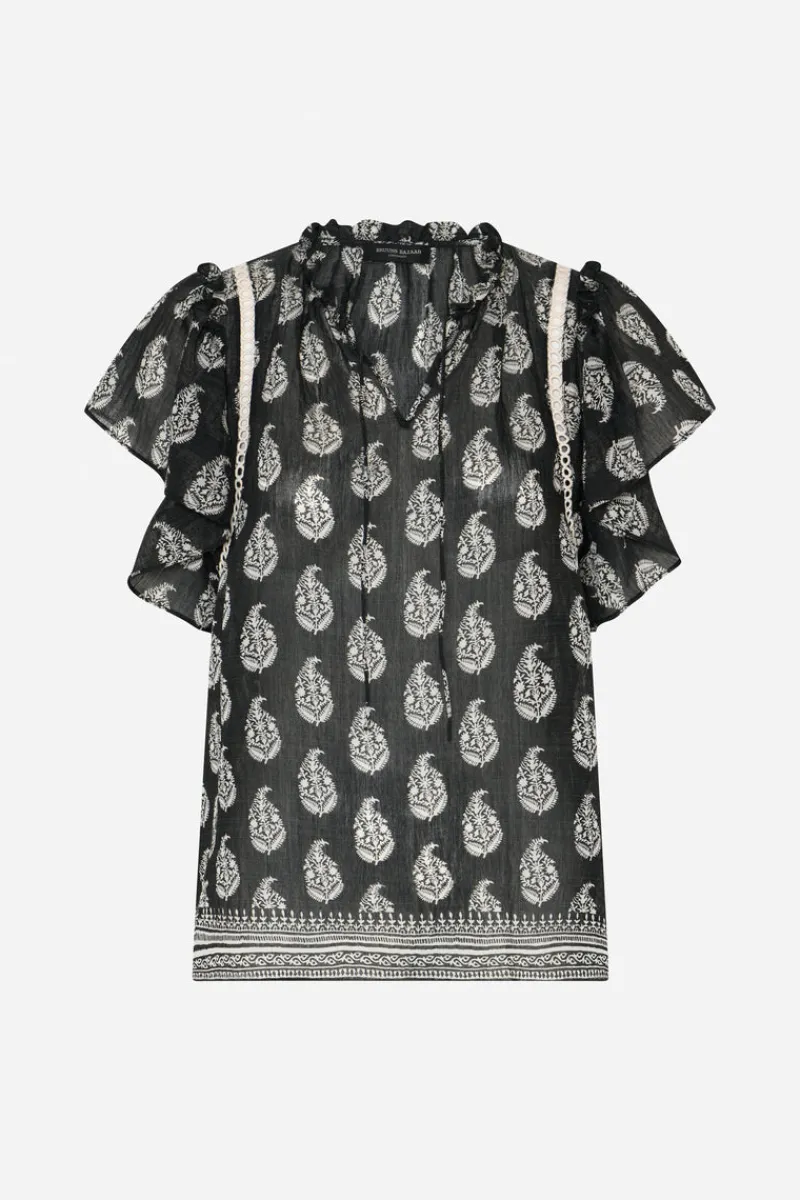 Clearance Bruuns Bazaar DuscleBBSabina top - Black/Cream