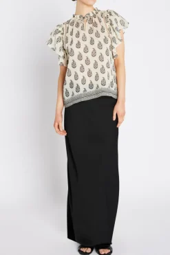 New Bruuns Bazaar DuscleBBSabina top - Cream / Black