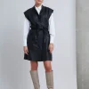 Best Bruuns Bazaar EyteliaBBKanza leren jurk - Zwart