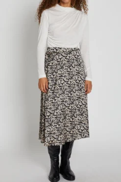 Outlet Bruuns Bazaar FloretBBAmattas skirt - Sand Black