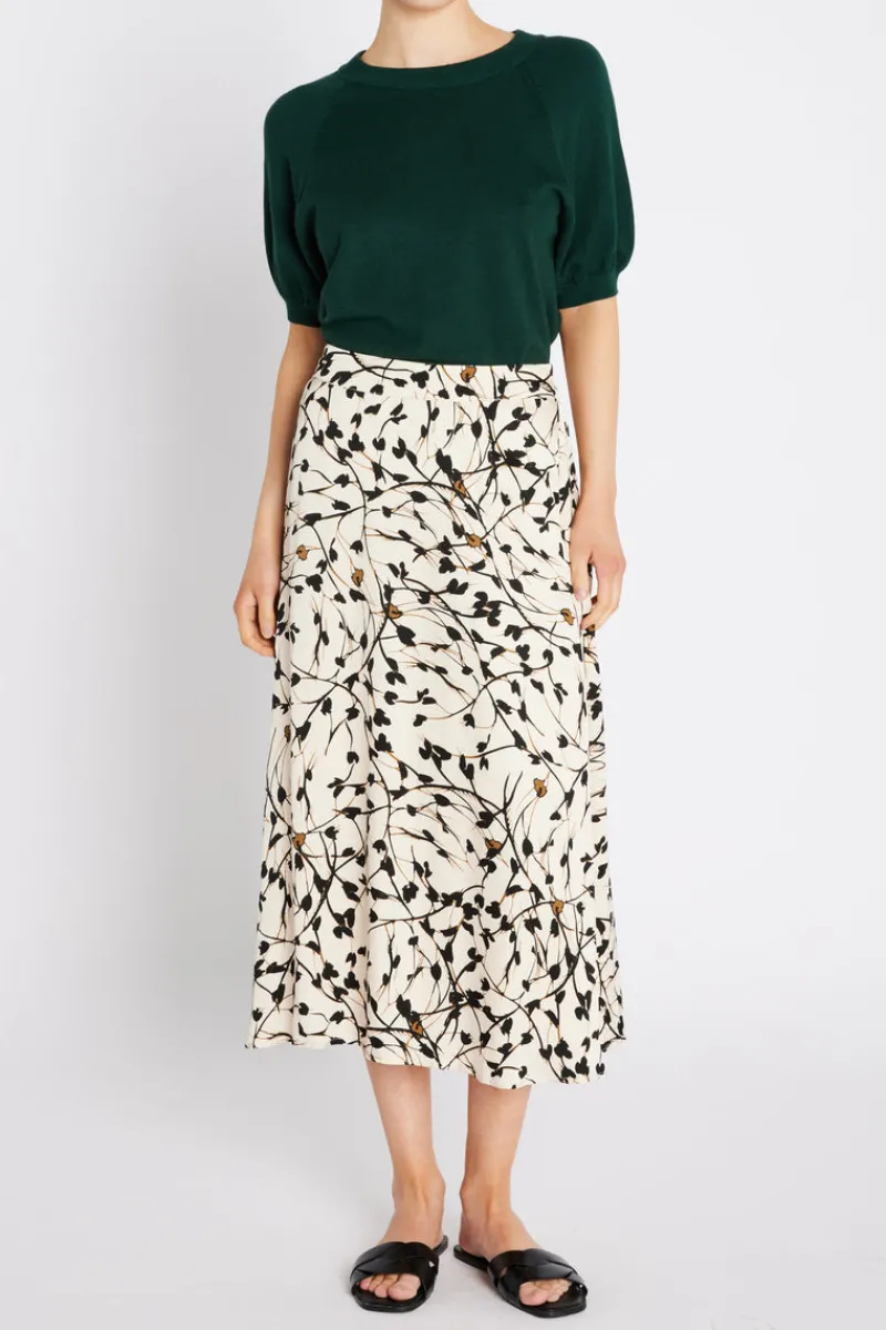Fashion Bruuns Bazaar FloretBBAmattas skirt - White Cream AOP