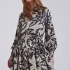Sale Bruuns Bazaar FloretBBAvril dress - Sand print
