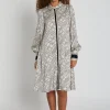 Best Bruuns Bazaar FloretBBBecca jurk - Lichte logoprint
