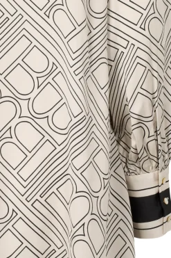 Best Bruuns Bazaar FloretBBBecca jurk - Lichte logoprint