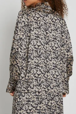 Outlet Bruuns Bazaar FloretBBChatrine blouse - Sand Black