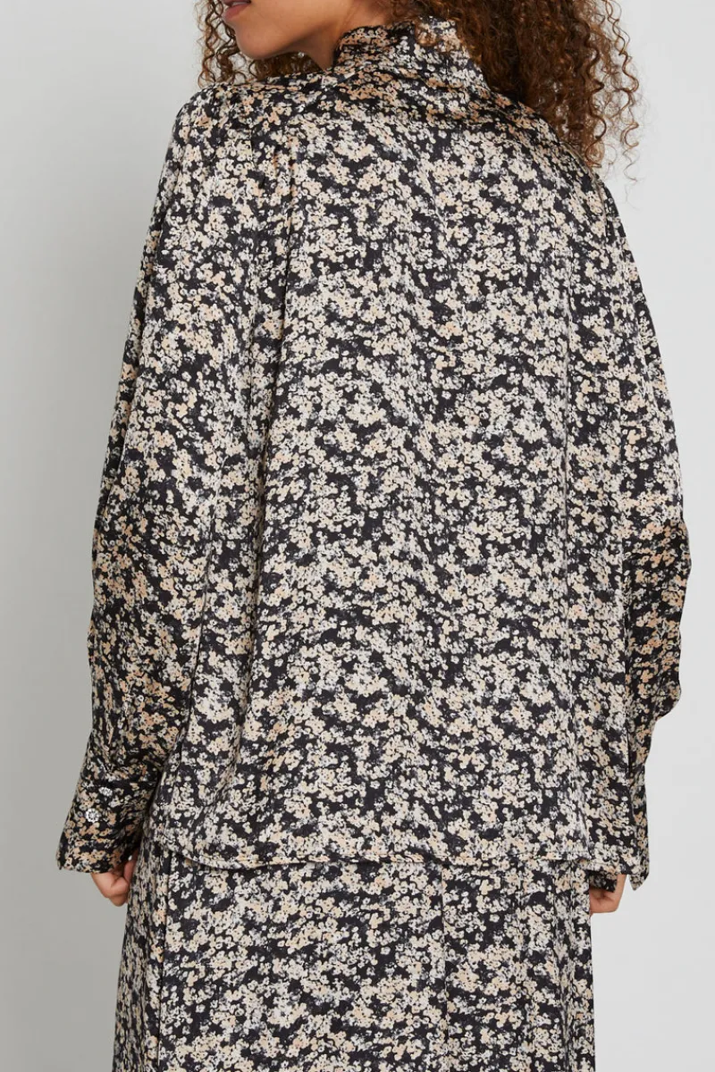 Outlet Bruuns Bazaar FloretBBChatrine blouse - Sand Black
