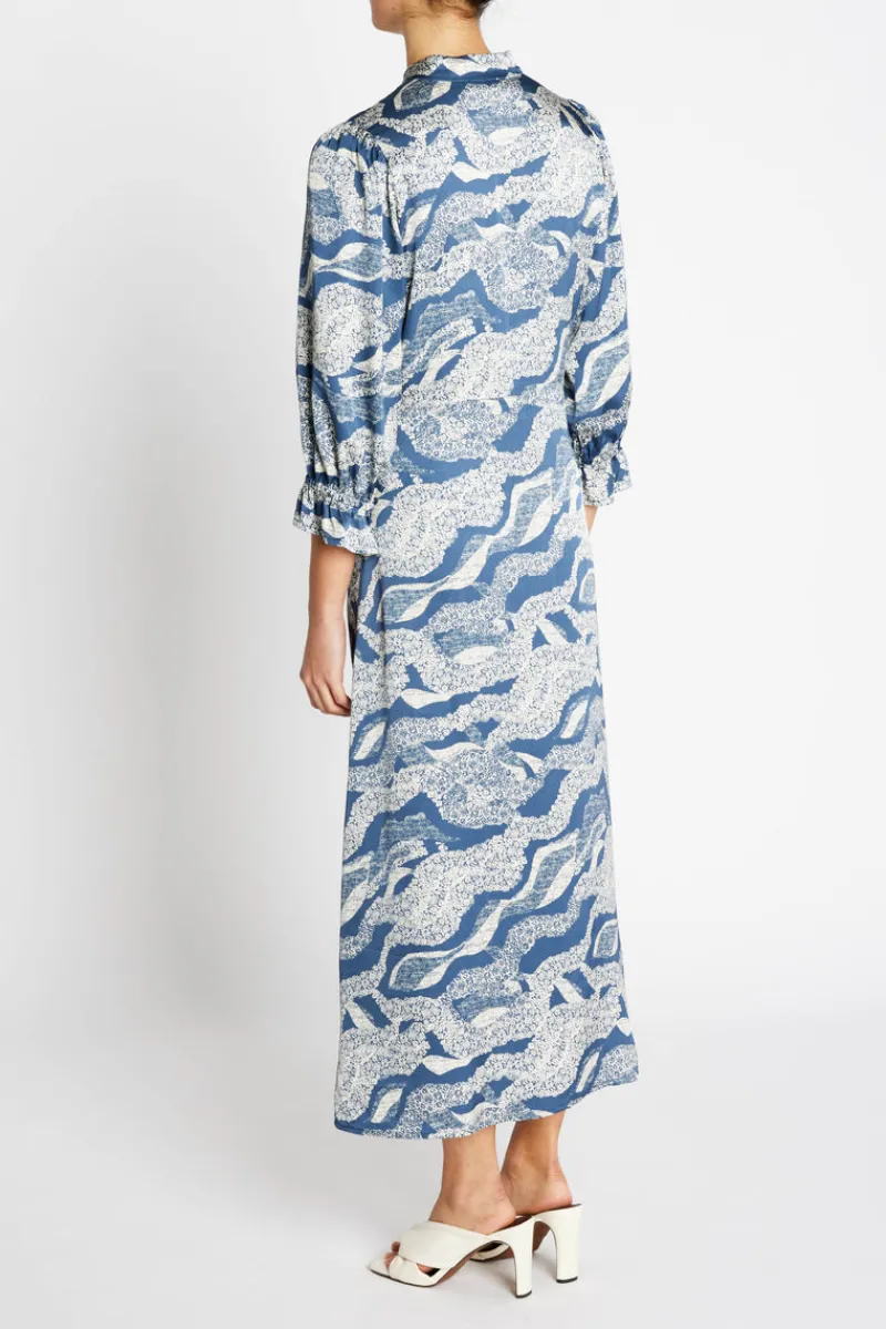 Sale Bruuns Bazaar FloretBBClarenas dress - Blue lace print