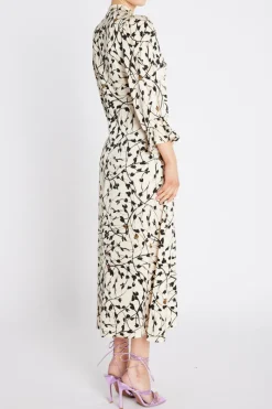 Clearance Bruuns Bazaar FloretBBClarene dress - White Cream AOP