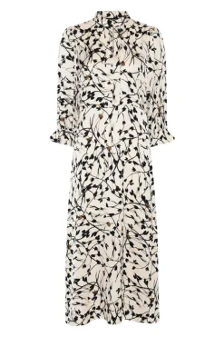 Clearance Bruuns Bazaar FloretBBClarene dress - White Cream AOP