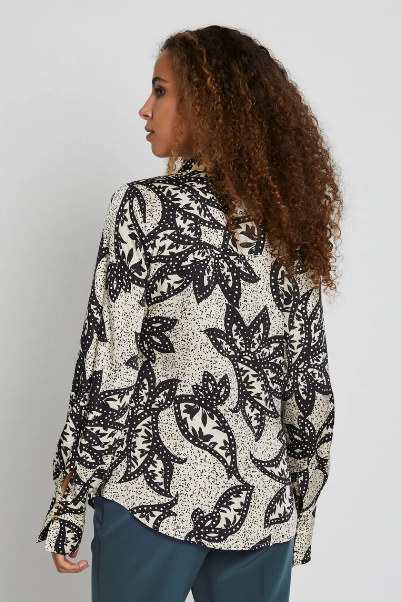 Sale Bruuns Bazaar FloretBBElas shirt - Sand print
