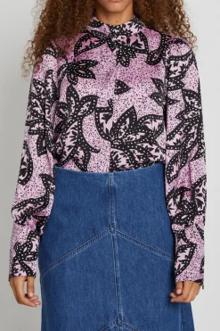 Best Bruuns Bazaar FloretBBHayetta shirt - Pink print