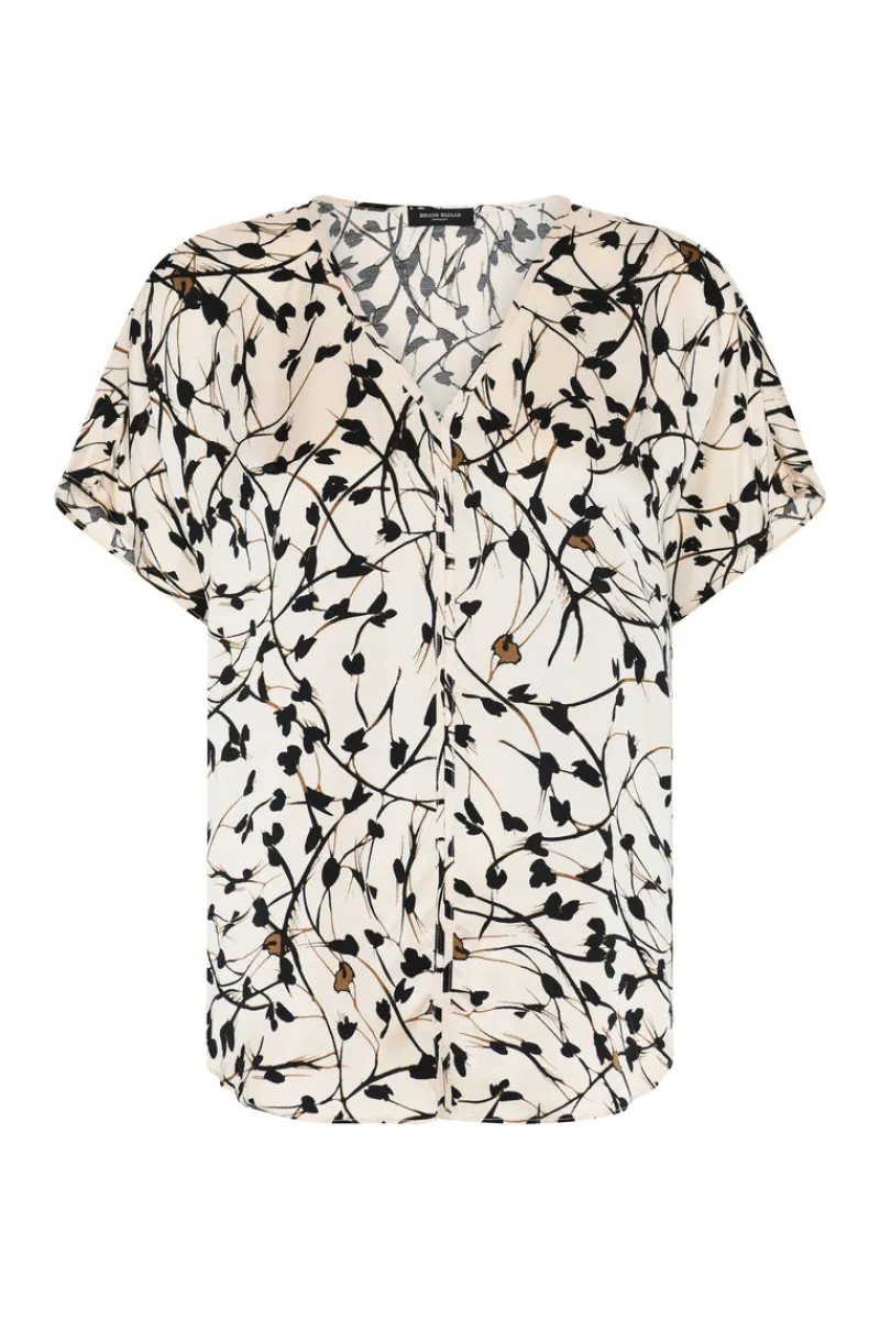 Outlet Bruuns Bazaar FloretBBPhina blouse - White Cream AOP
