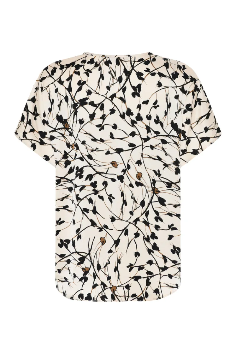 Outlet Bruuns Bazaar FloretBBPhina blouse - White Cream AOP