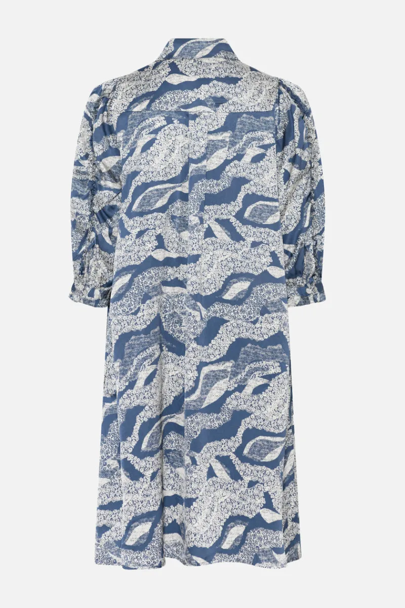 Outlet Bruuns Bazaar FloretBBTamia dress - Blue lace print