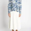 Discount Bruuns Bazaar FloretBBZeas shirt - Blue lace print