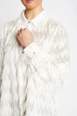 Sale Bruuns Bazaar FrillyBBArdadia shirt - Snow White