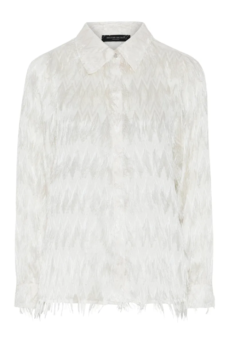 Sale Bruuns Bazaar FrillyBBArdadia shirt - Snow White