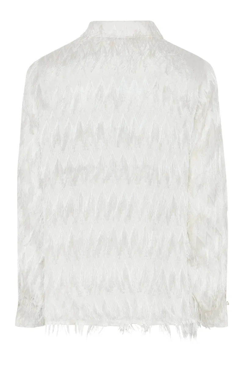 Sale Bruuns Bazaar FrillyBBArdadia shirt - Snow White