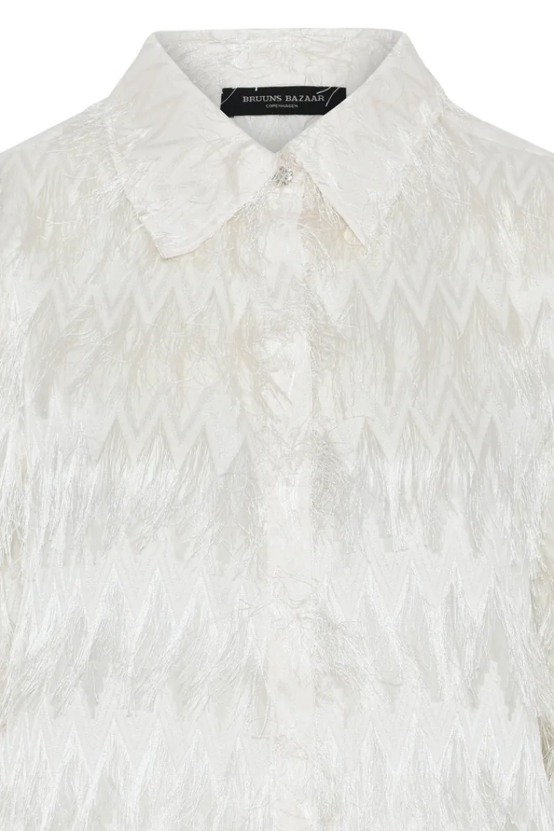 Sale Bruuns Bazaar FrillyBBArdadia shirt - Snow White