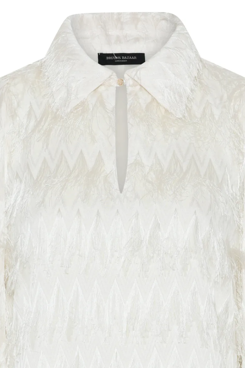 Discount Bruuns Bazaar FrillyBBArmade dress - Snow White