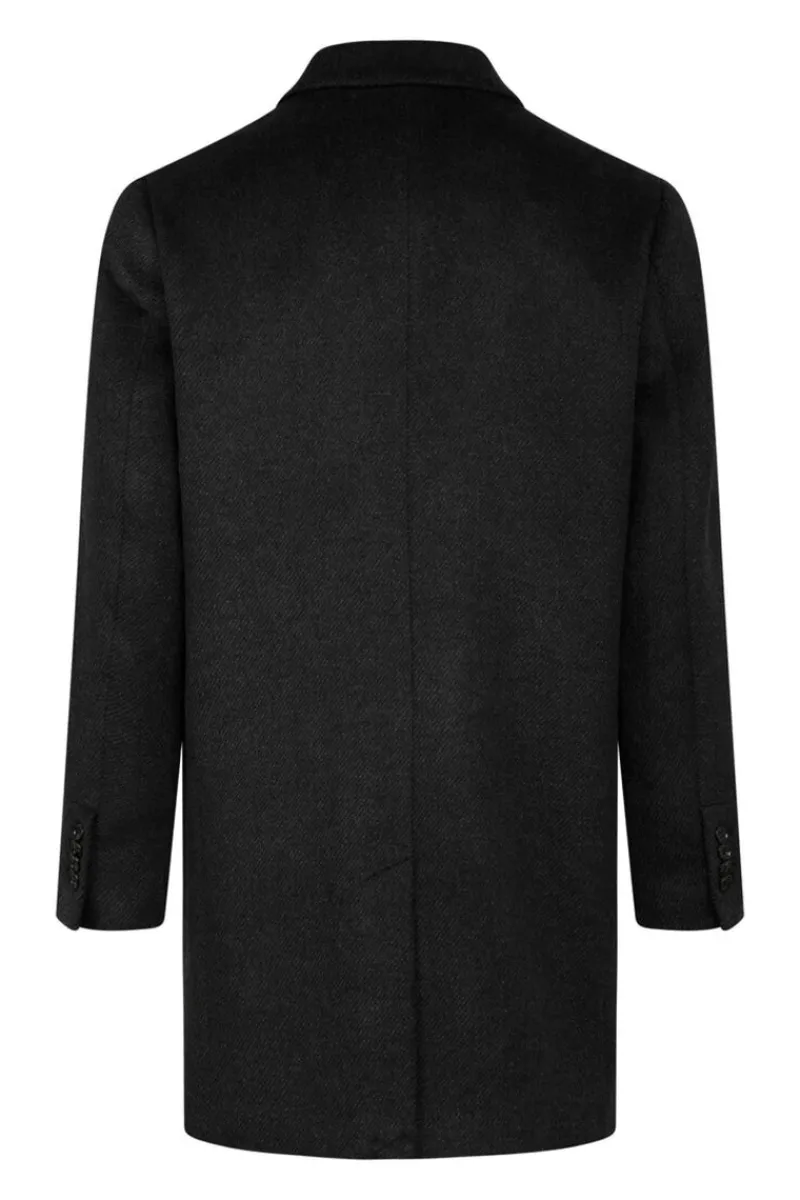 Outlet Bruuns Bazaar FuzzyBBDoubalina coat - Black melange
