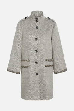 Online Bruuns Bazaar GalantusBBCasja coat - Black/White