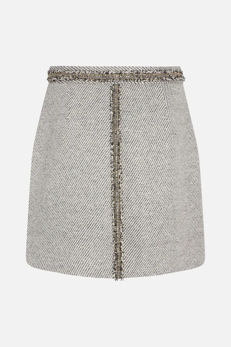 Outlet Bruuns Bazaar GalantusBBMabelle rok - Zwart/Wit