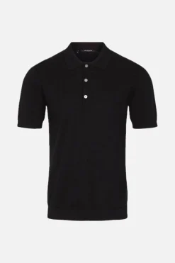 Outlet Bruuns Bazaar Gerhard Polo s/s - Black