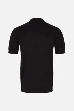 Outlet Bruuns Bazaar Gerhard Polo s/s - Black
