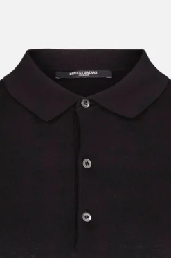 Outlet Bruuns Bazaar Gerhard Polo s/s - Black