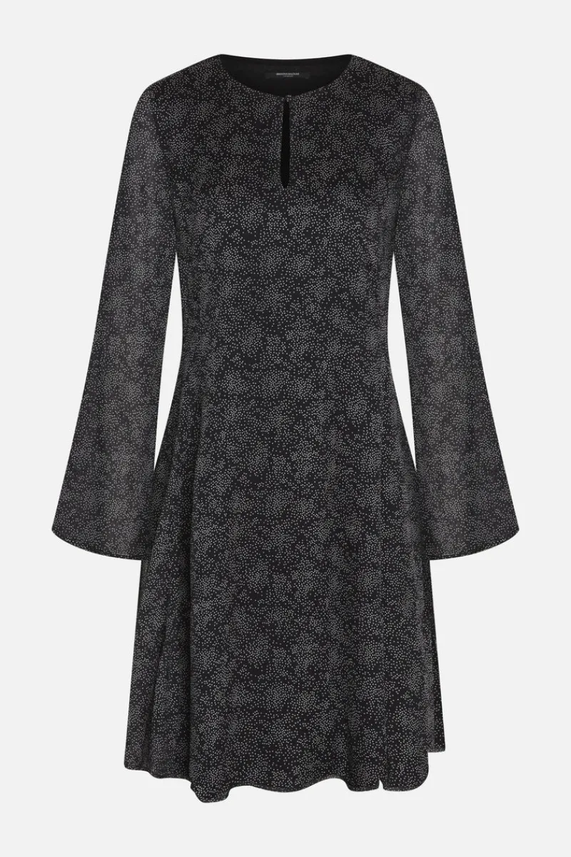 New Bruuns Bazaar GrapeBBFrai jurk - Zwart/Witte stippen