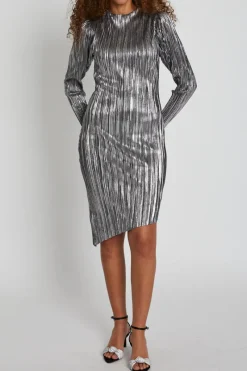 Online Bruuns Bazaar GroundberryBBMaggie jurk - Zwart met zilver