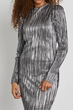 Online Bruuns Bazaar GroundberryBBMaggie jurk - Zwart met zilver