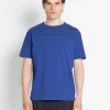 Outlet Bruuns Bazaar GusBBLogo T-shirt - Oogverblindend blauw