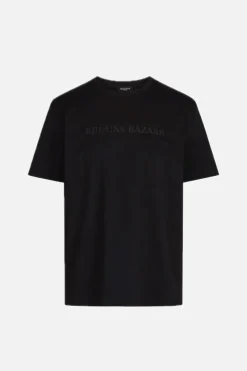 Online Bruuns Bazaar GusBBLogo T-shirt - Zwart