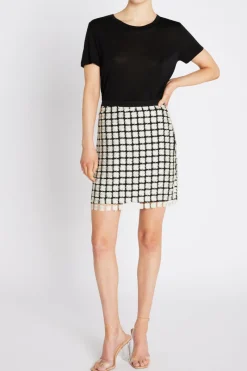New Bruuns Bazaar HedyscepeBBAluma skirt - Black w silver