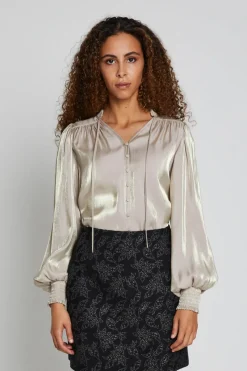Sale Bruuns Bazaar KassianiBBHarrietta overhemd - Goudzand