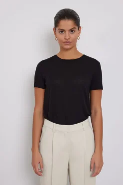 Clearance Bruuns Bazaar KatkaBB korte mouw T-shirt - Zwart