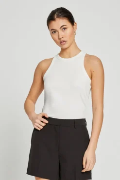 Outlet Bruuns Bazaar KatyBB Rib Tanktop - Wit