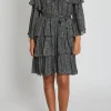 Discount Bruuns Bazaar LaurusBBMarisan jurk - Zwarte print