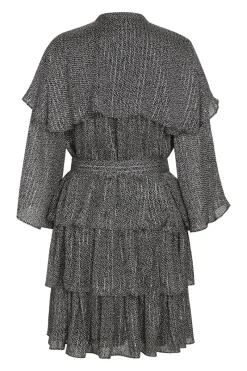Discount Bruuns Bazaar LaurusBBMarisan jurk - Zwarte print