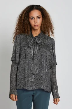 New Bruuns Bazaar LaurusBBPina blouse - Zwarte print