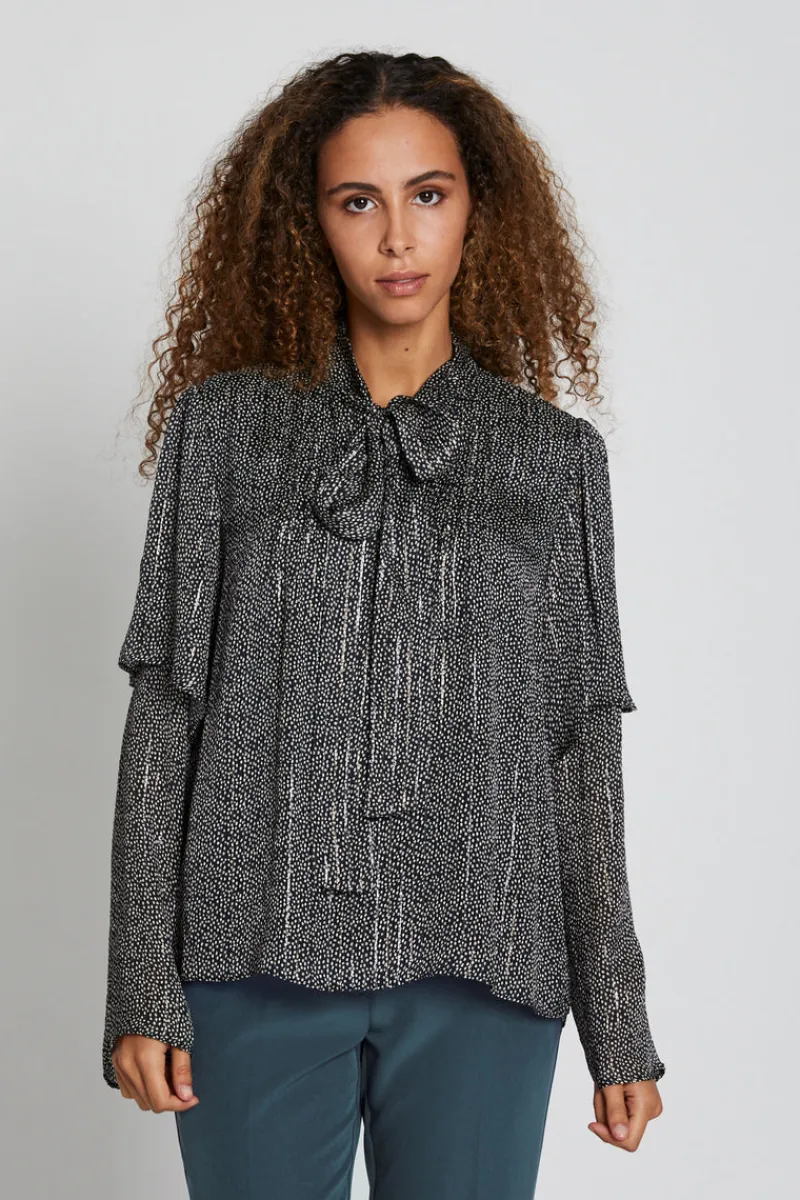 New Bruuns Bazaar LaurusBBPina blouse - Zwarte print